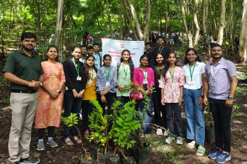 Tree Plantation at Durga Tekadi Under YIN
