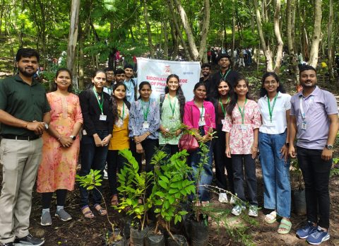 Tree Plantation at Durga Tekadi Under YIN